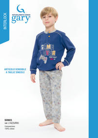 CHILDREN'S PAJAMAS S/L S30023 Tellini S.r.l. Wholesale Clothing